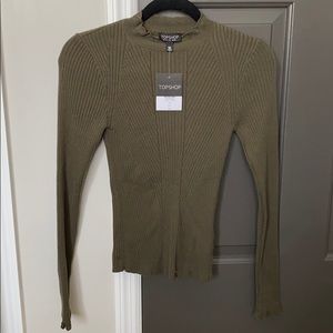 Topshop Green Sweater New with Tags